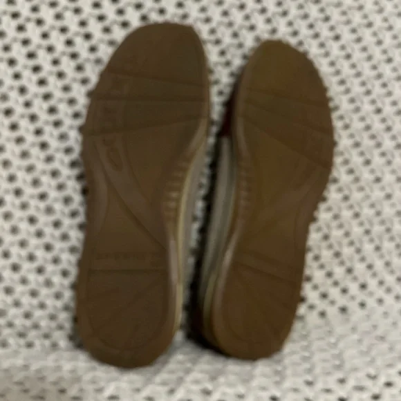 Sperry Brown Leather Loafers AngleFish Anchor Print 8.5 - Picture 5 of 5